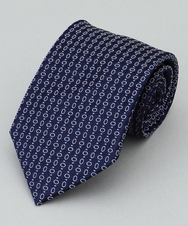GOTAIRIKU 日本縫製/オリジナル柄【Fermo Fossati】ネクタイ_小紋柄 ネイビー系8