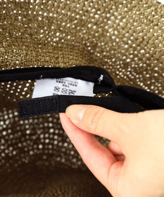 Tiaclasse ナチュラルな風合いのアンダリミックスクロシェハット キャメル