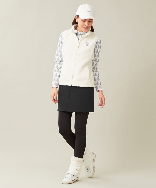 23区GOLF 【WOMEN】中綿ベーシック スカート ブラック系