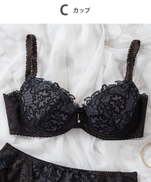 Wing Wing Lesiage　【2710シリーズ】ブラジャー　クチュール感あふれる贅沢な総レース　ウイング／ワコール　PB2710 コン