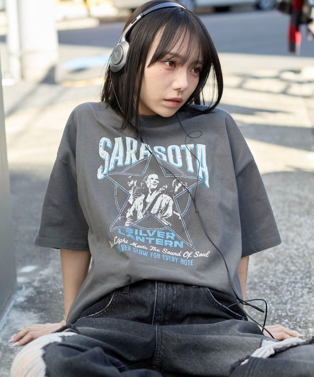 WEGO 【ユニセックス着用ITEM/SMLサイズ展開】ヴィンテージライクグラフィックT（SS） 柄2