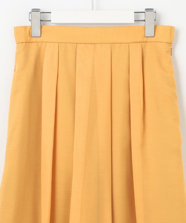 J.PRESS LADIES L 【洗える】ブライトスパンボイル スカート マリーゴールド系