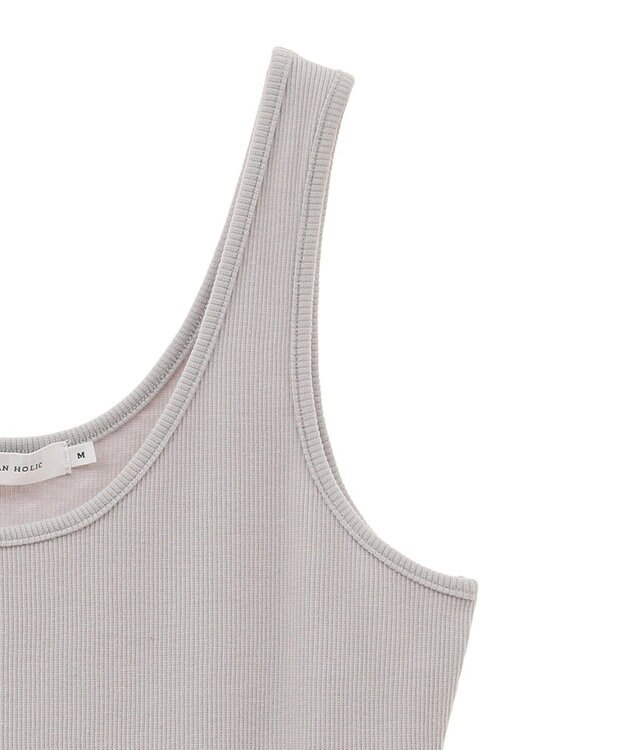 AMERICAN HOLIC リブタンクトップ Light Gray
