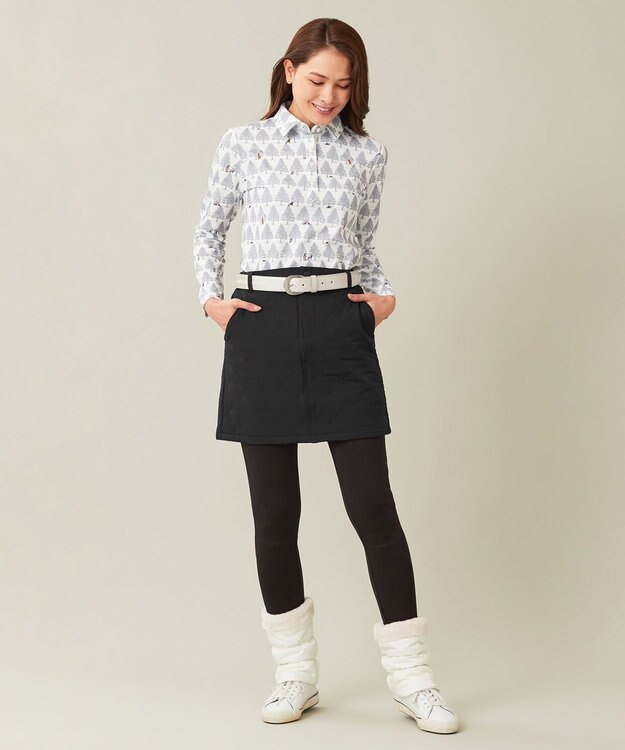 23区GOLF 【WOMEN】中綿ベーシック スカート ブラック系