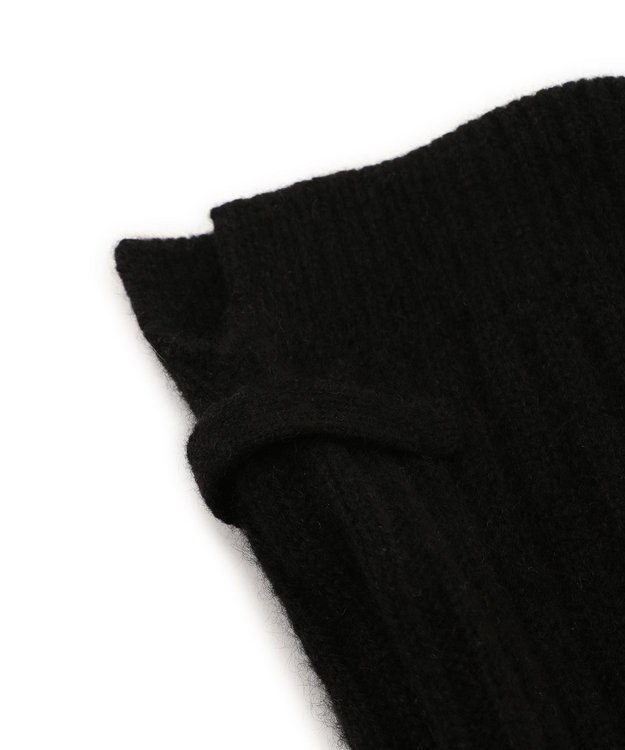 23区 【洗える】ピュアカシミヤ アームウォーマー ブラック系