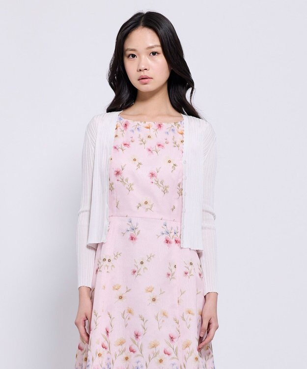 TOCCA EYELET AJISAI カーディガン アイボリー系