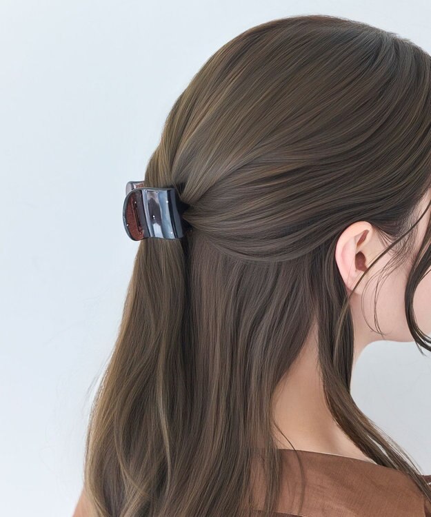 Phoebe ミルキースタッズミニバンスクリップ　ブラック ブラック