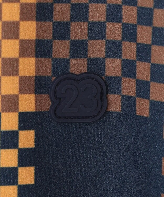 23区GOLF 【MEN/キングサイズ】【吸水速乾・UVケア】 チェック柄プリント 長袖シャツ イエロー系3