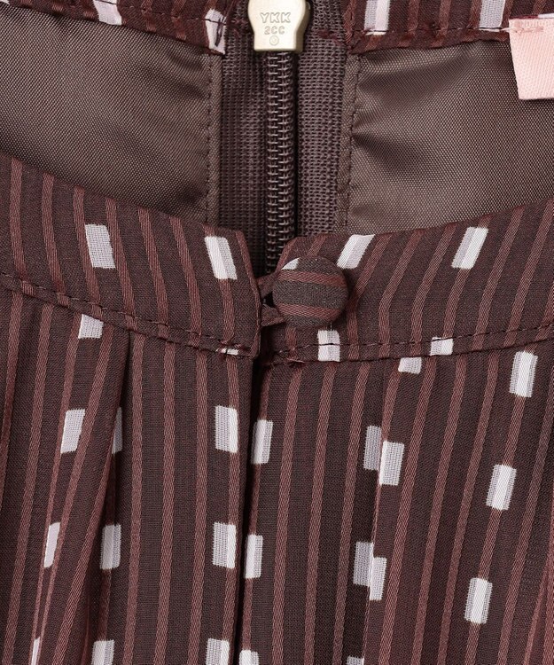 TOCCA 【ヨンア×大人百花×TOCCAコラボ・00サイズあり・洗える】ALLURING BEAUTY ドレス ブラウン×ピンク系