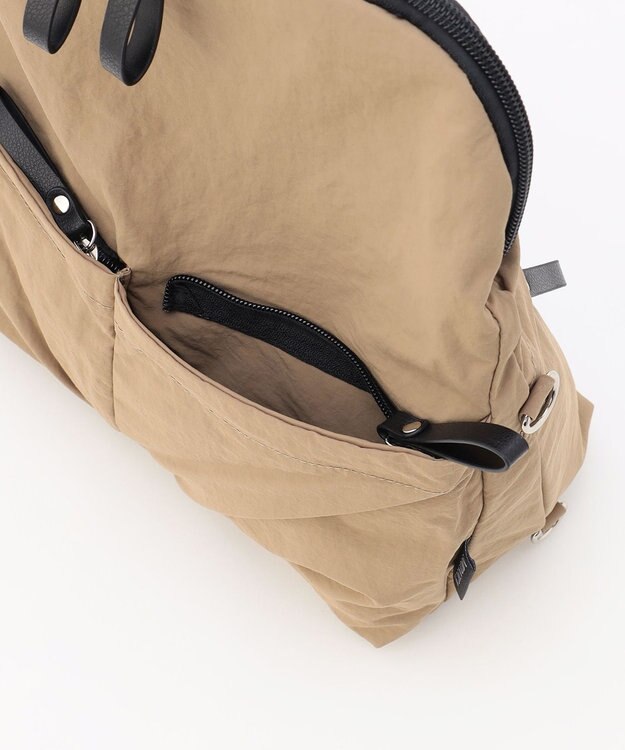 LA BAGAGERIE 【MONICA】フロントポケット2WAYバッグ グレージュ