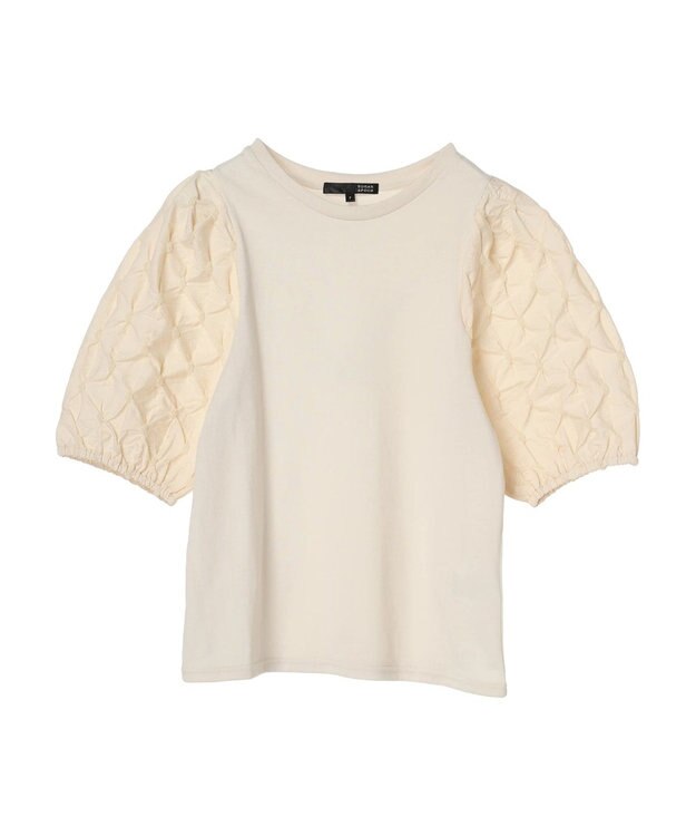 Green Parks ・ＳＵＧＡＲ　ＳＰＯＯＮ　フハクドットスリーブＴＥＥ Ivory