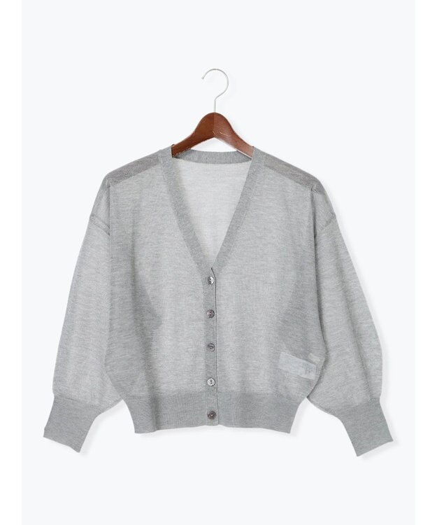 Te chichi Levita14GVネックカーディガン グレー