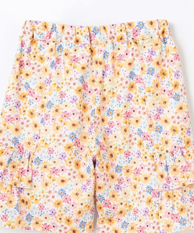 組曲 KIDS 【150-160㎝】サマーフラワー ショートパンツ ヒマワリ