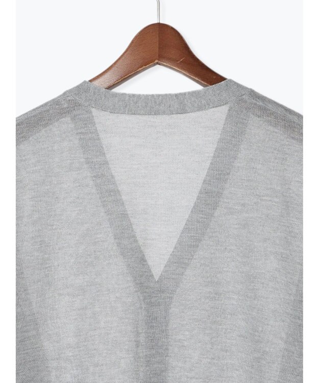 Te chichi Levita14GVネックカーディガン グレー