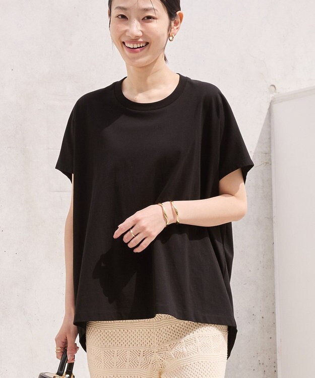 AMERICAN HOLIC フレンチスリーブ後切替プルオーバー Black