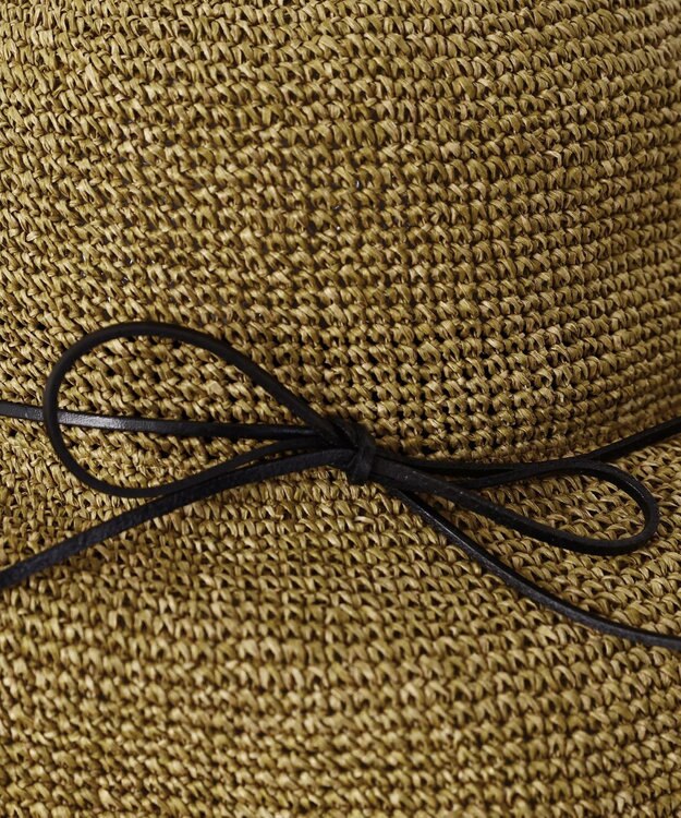 Tiaclasse ナチュラルな風合いのアンダリミックスクロシェハット キャメル