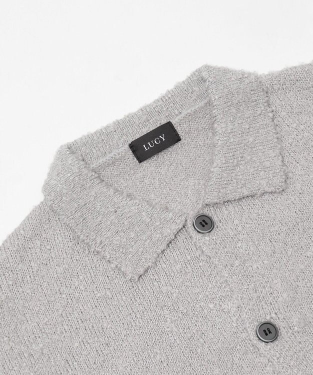 WEGO ブークレボタンカーディガン ライトグレー