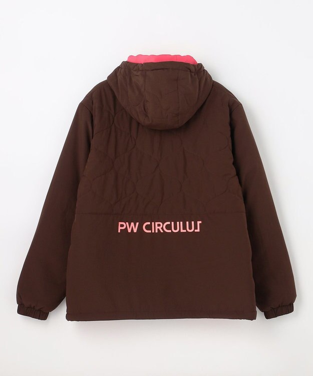 PW CIRCULUS 【撥水加工 / ストレッチ】【MEN】キルティング中綿ブルゾン ゴルフ ダークブラウン系