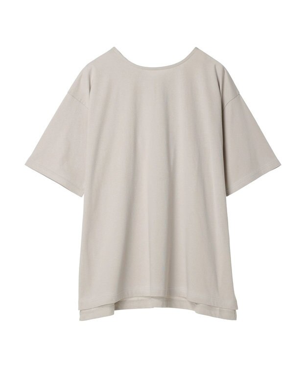 Green Parks 冷っとすずやか　バックカシュクールチュニック Light Beige