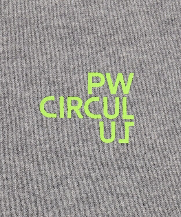 PW CIRCULUS 【UNISEX】アスレジャー 裏毛 バックプリント クルーネック スウェット ライトグレー系