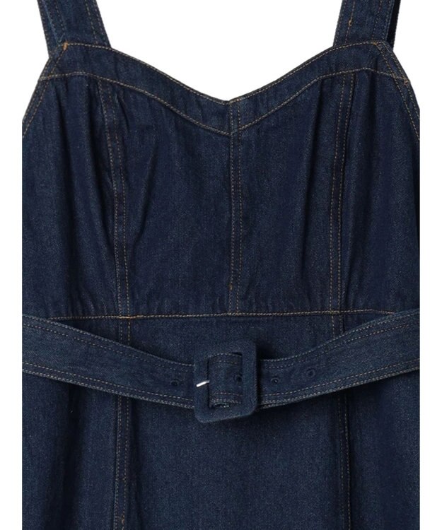 earth music&ecology マーメイドデニムジャンスカ Dark Indigo