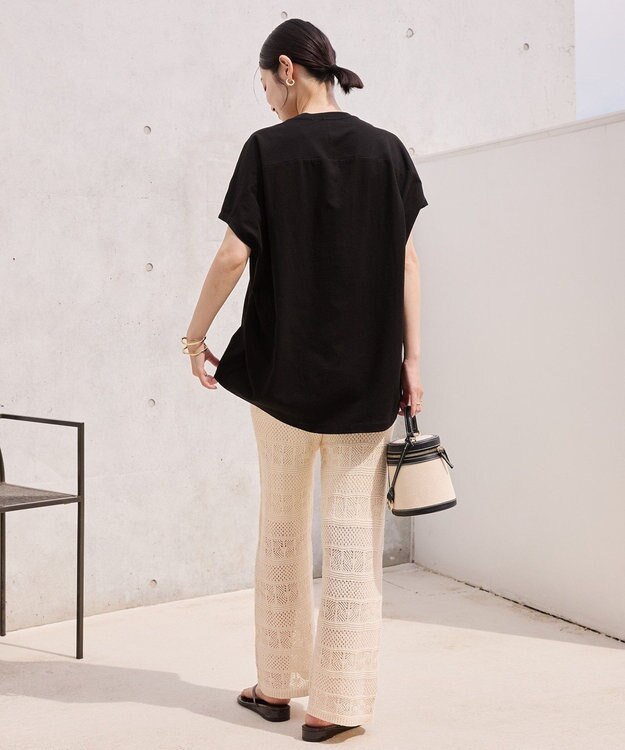 AMERICAN HOLIC フレンチスリーブ後切替プルオーバー Black