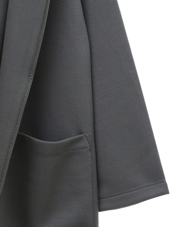 Green Parks ポンチフード付きカットカーディガン Ecru