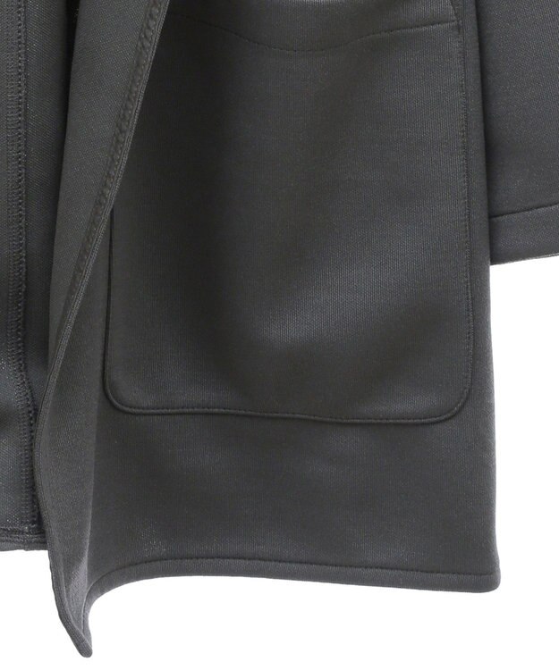 Green Parks ポンチフード付きカットカーディガン Ecru