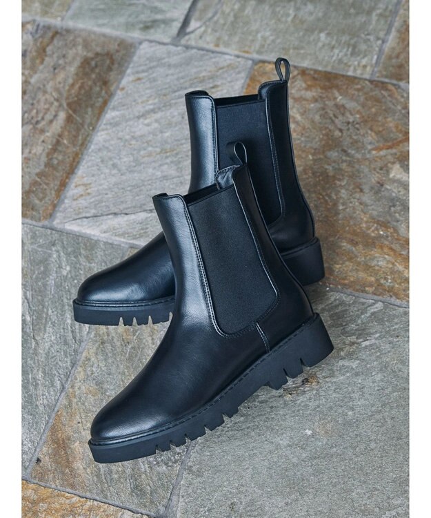 AMERICAN HOLIC 【整履き】サイドゴアチェルシーブーツ Black