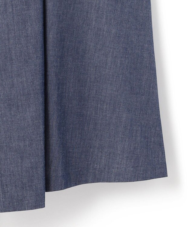 ICB 【洗える】PlaXコットンソフトデニム キャミソールワンピース インディゴ系