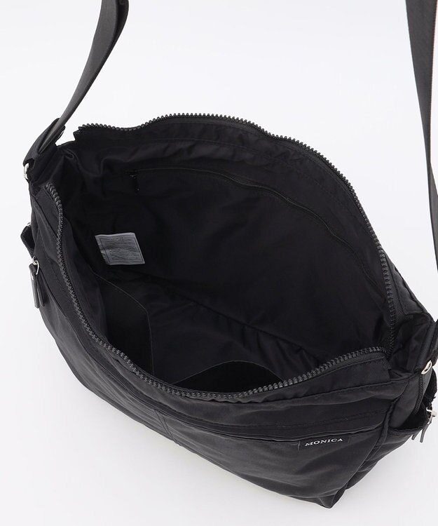 LA BAGAGERIE 【MONICA】サイドジップショルダーバッグ ブラック