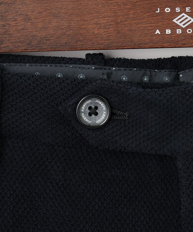 JOSEPH ABBOUD 【ウエストも伸びる】ソフティーヌストレッチ パンツ ブラック系