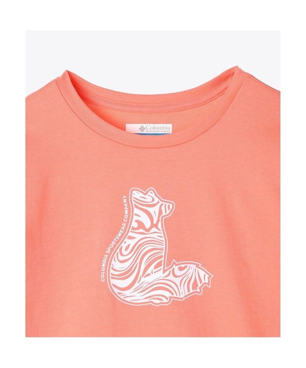 Columbia Columbia/ 【KIDS】ミッションレイクショートスリーブグラフィックシャツ /コロンビア Hot Coral、 Foxy Swirl