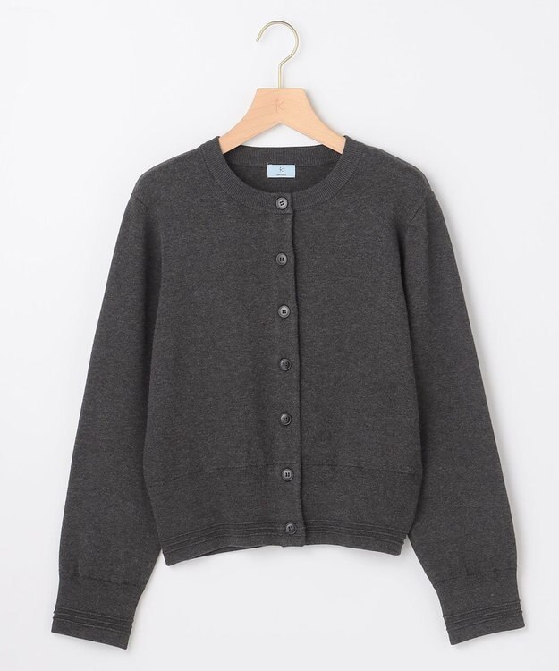 組曲 S 【加藤ローサさん着用】スムースストレッチジャケット カーディガン グレー系