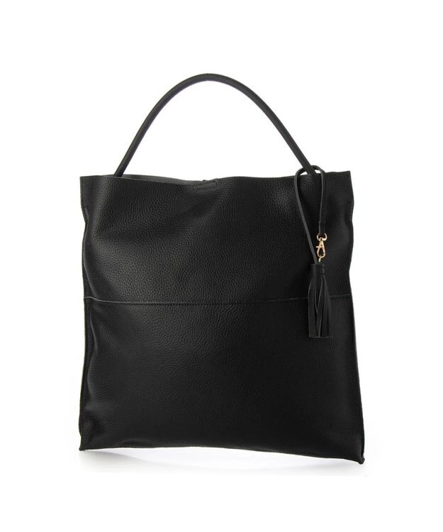 UNBILLION perche / カウレザー裏無し1本手トート ブラック