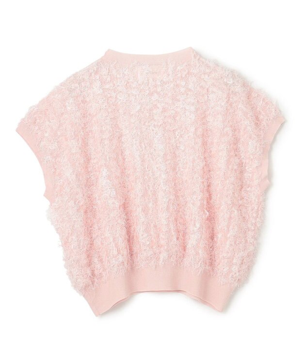 BEIGE， 【洗える】LYCORIS / カットジャカードプルオーバーニット Light Pink