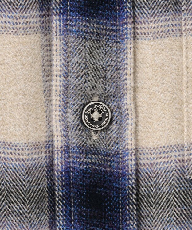 JOSEPH ABBOUD MOUNTAIN 【大人の山シャツ】メランジチェックシャツ アイボリー系4