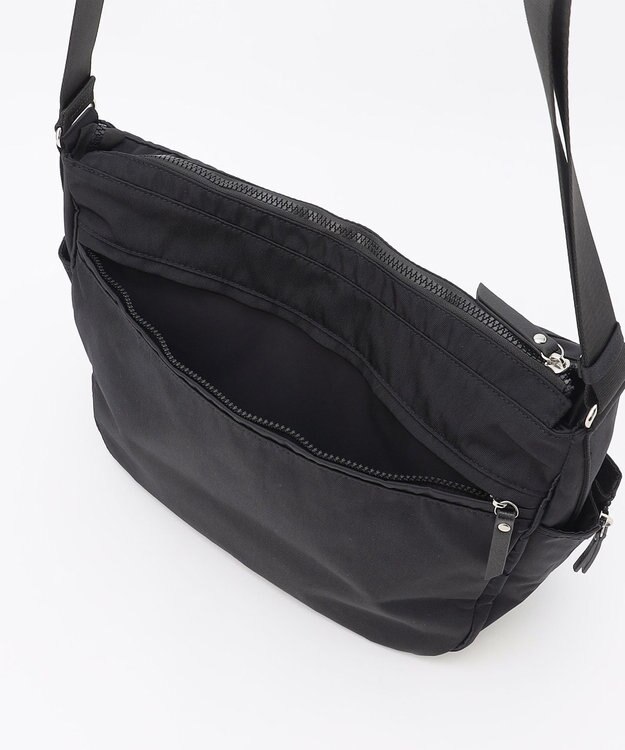 LA BAGAGERIE 【MONICA】サイドジップショルダーバッグ ブラック