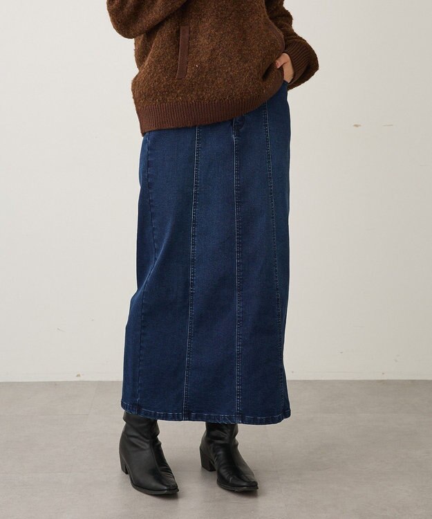 CRAFT STANDARD BOUTIQUE 裏起毛デニムスカート Indigo