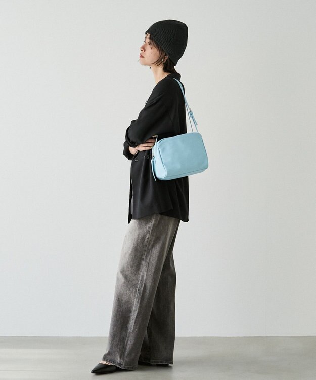 russet kuubo ボックストートバッグ(CE-1633) Sax