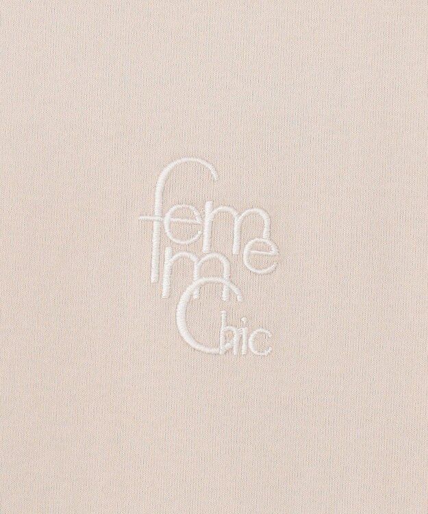 23区 S 【洗える】ポイントロゴ Tシャツ ベージュ系