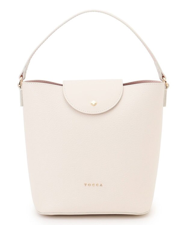 TOCCA PETAL SILHOUETTE LEATHER BAG  レザーバッグ アイボリー系