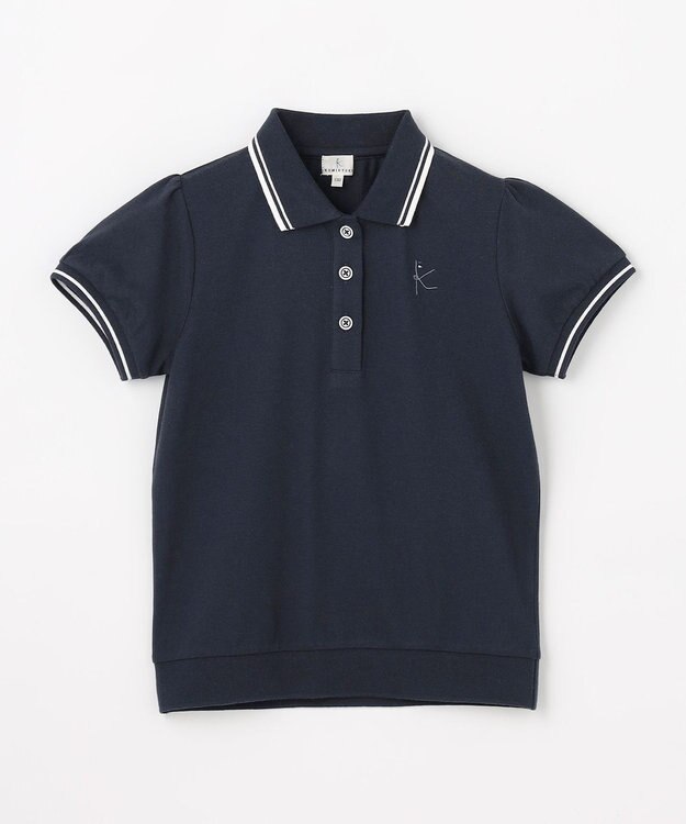 組曲 KIDS 【150-170㎝】 カノコポロシャツ ネイビー