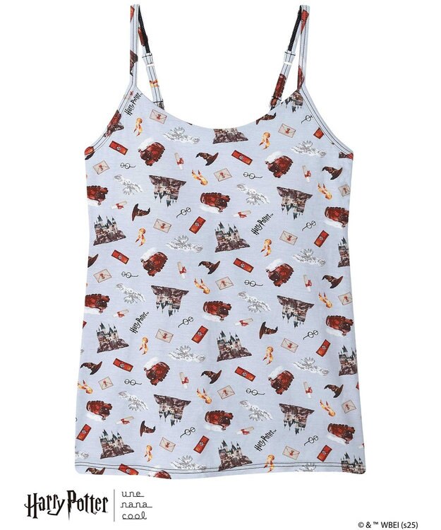 une nana cool 【ハリー・ポッターコラボ】 Harry Potter * une nana cool カップ付きキャミソール グレー