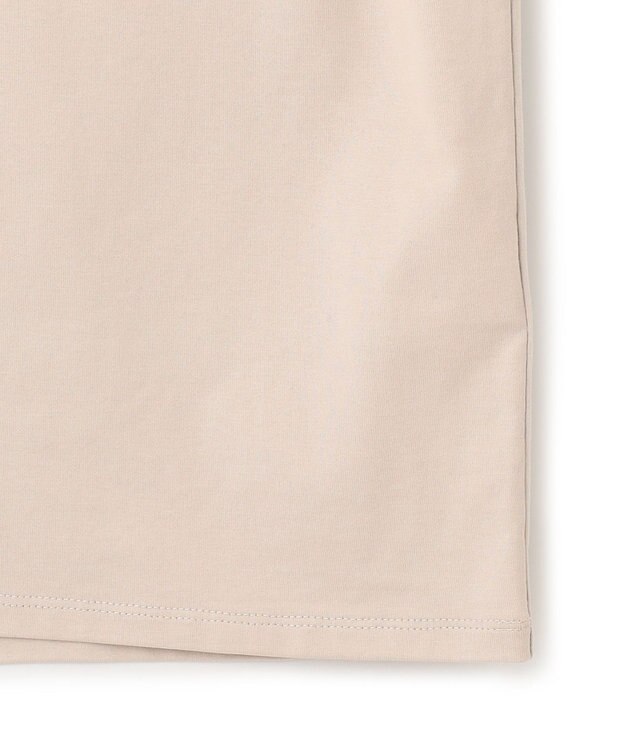 23区 S 【洗える】ポイントロゴ Tシャツ ベージュ系