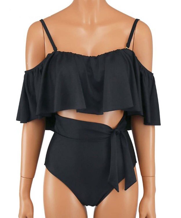 San-ai Resort（三愛水着楽園） 【SALE】ワコール定番商品カップ使用GHIカップの大きなお胸に対応【グラマラスフィット】ワイヤー水着　11EF-ML・13GHI-L　LL　【San-ai Resort（サンアイリゾート）】 ブラック