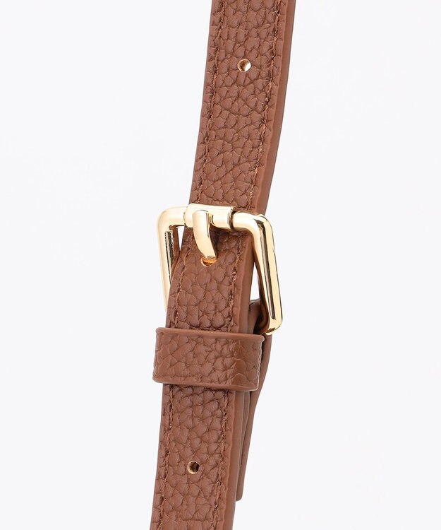 LA BAGAGERIE ソフトシュリンク2WAYハンドバッグ small チョコ