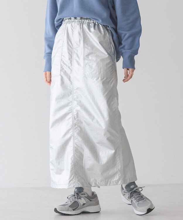 AMERICAN HOLIC ドロストベイカータイトスカート Silver