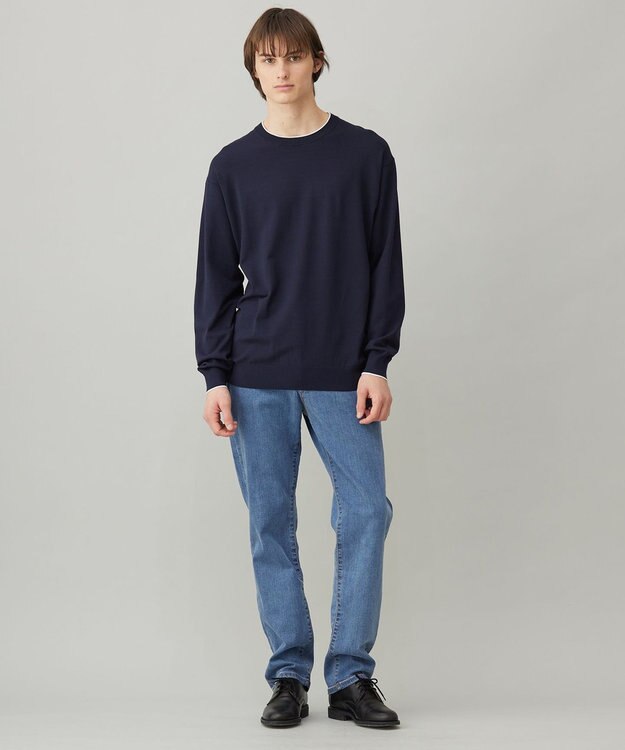 UNFILO MENS 【OCEANS YouTube 掲載】【UNFILO DENIM】 スリムテーパード ブルー