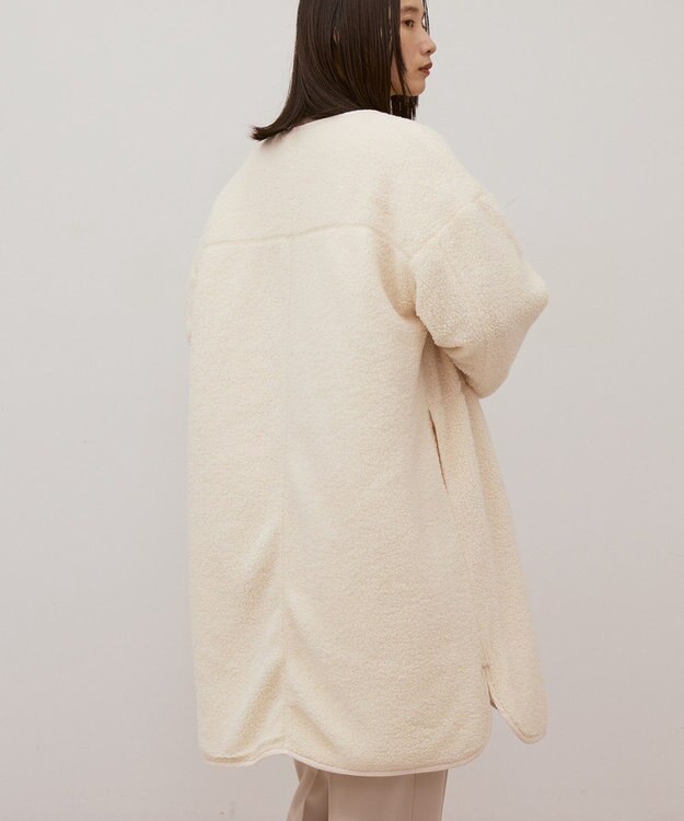 AMERICAN HOLIC あったかリバーシブルキルティングコート Off White